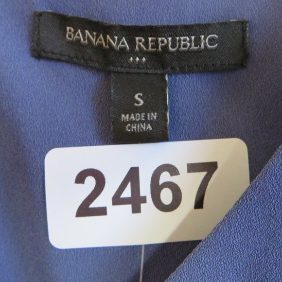 Banana Republic* Women's Sleeveless V-Neck Layered High/Low Hem Blouse~ Small - Picture 3 of 10